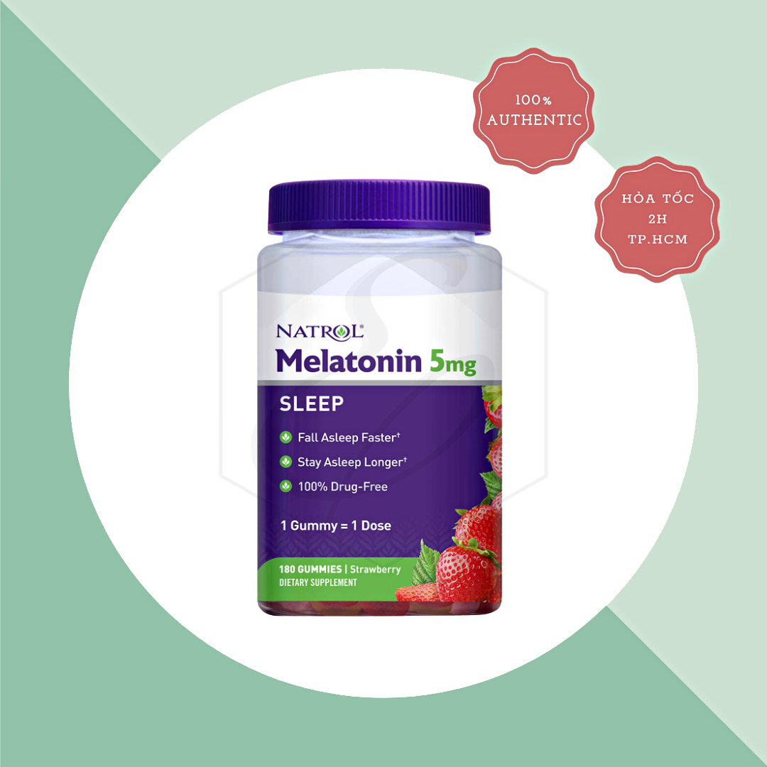 Kẹo Ngủ Ngon Natrol Melatonin 5mg Sleep - 180 Viên